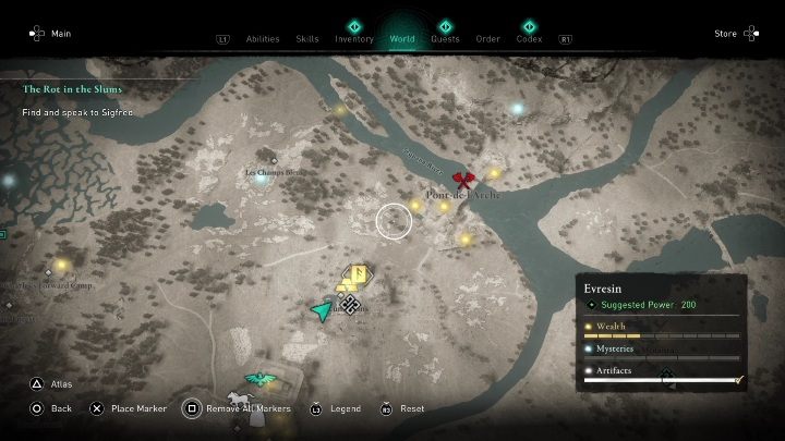 Roman Excavations in Evresin can be found in the northern part of the region - AC Valhalla: The Siege of Paris: Hidden - Other - Assassins Creed Valhalla Guide and Walkthrough