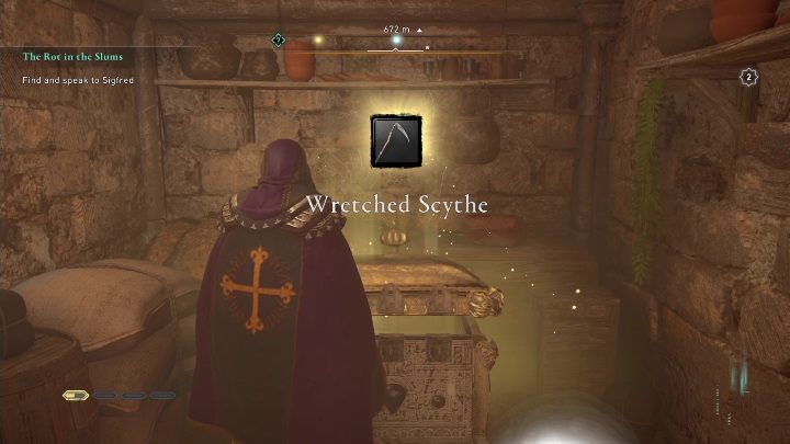 Wretched Scythe can be found in Murmiliacum - AC Valhalla Siege of Paris: Vendange - how to get the trophy? - Trophy Guide - Assassins Creed Valhalla Guide and Walkthrough