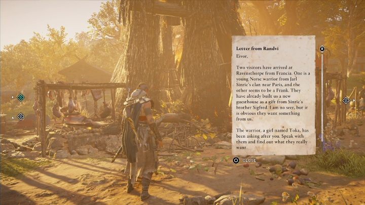When you run the game after installing the Siege of Paris DLC, you will get a message that strangers have arrived in Ravensthorpe - AC Valhalla: Strangers Bearing Gifts - Main missions - Assassins Creed Valhalla Guide and Walkthrough