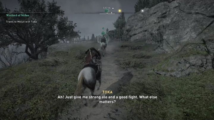 You will then hop on the horses to travel the rest of the route - AC Valhalla Siege of Paris: Warlord of Melun - Main missions - Assassins Creed Valhalla Guide and Walkthrough