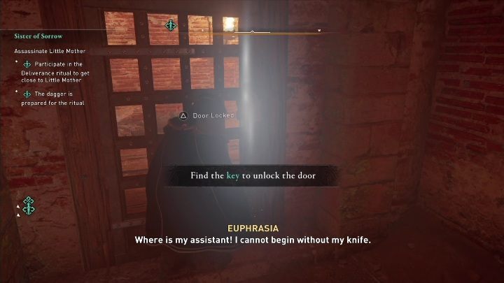 Apart from Little Mother, there's also Queen Richardis in the room - you must free her - AC Valhalla Siege of Paris: Sister of Sorrow - Main missions - Assassins Creed Valhalla Guide and Walkthrough