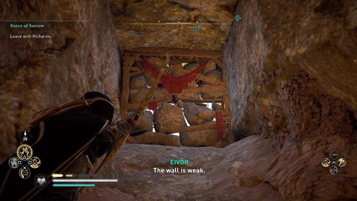 Your have to destroy the cluttered wall - AC Valhalla Siege of Paris: Sister of Sorrow - Main missions - Assassins Creed Valhalla Guide and Walkthrough