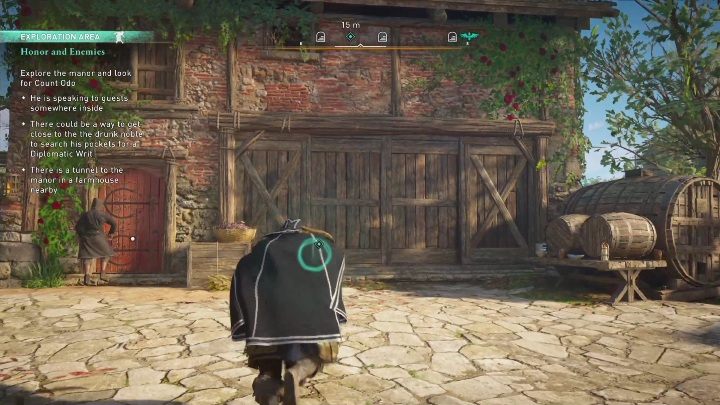 Talk to the blonde French woman - she'll direct you to a drunkard locked in a barn - AC Valhalla Siege of Paris: Honor and Enemies - Main missions - Assassins Creed Valhalla Guide and Walkthrough