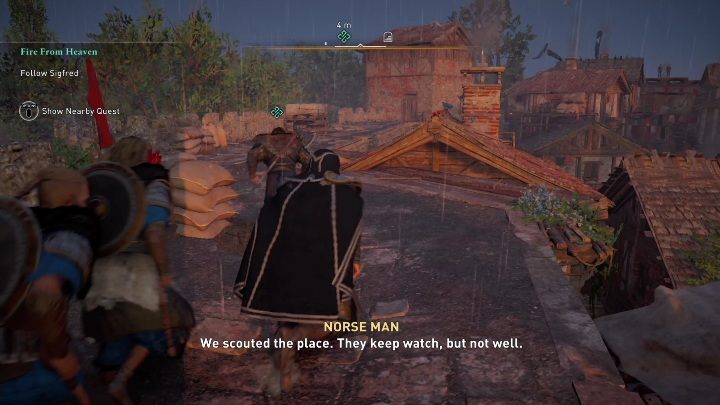 You'll be following Sigfred for a while - AC Valhalla: Siege of Paris: Fire from Heaven - Main missions - Assassins Creed Valhalla Guide and Walkthrough