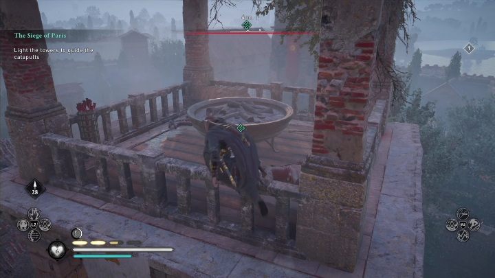 When you get there, pull out a torch and set fire to the designated spots - AC Valhalla Siege of Paris: The Siege of Paris - Main missions - Assassins Creed Valhalla Guide and Walkthrough