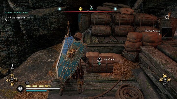 The chest is protected by one Elite Druid, but that shouldn't be much of a problem - AC Valhalla Wrath of the Druids: The Ivory Post - Side quests - Assassins Creed Valhalla Guide and Walkthrough