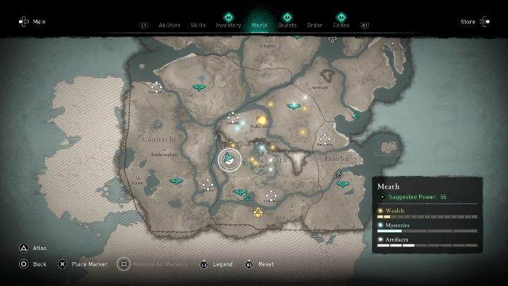 1 - AC Valhalla Wrath of the Druids: Ui Neill artifcts - entire collection, map - Secrets and Collectibles - Assassins Creed Valhalla Guide and Walkthrough