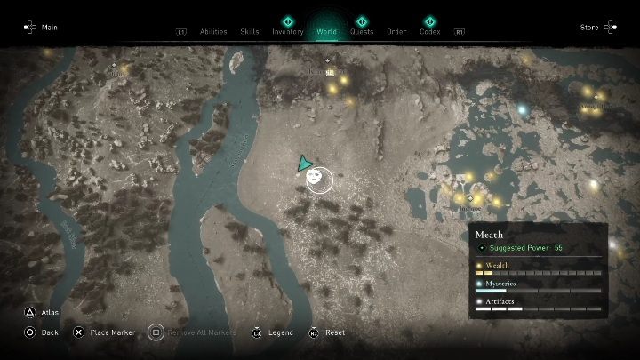 Region: Meath - AC Valhalla Wrath of the Druids: Ui Neill artifcts - entire collection, map - Secrets and Collectibles - Assassins Creed Valhalla Guide and Walkthrough