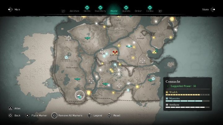 2 - AC Valhalla Wrath of the Druids: Ui Neill artifcts - entire collection, map - Secrets and Collectibles - Assassins Creed Valhalla Guide and Walkthrough