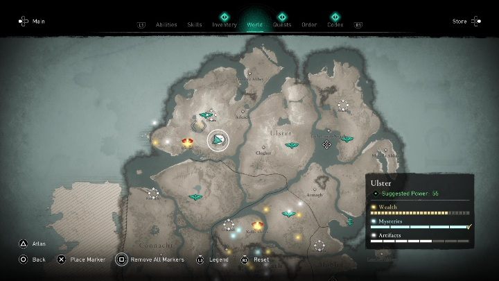 4 - AC Valhalla Wrath of the Druids: Ui Neill artifcts - entire collection, map - Secrets and Collectibles - Assassins Creed Valhalla Guide and Walkthrough