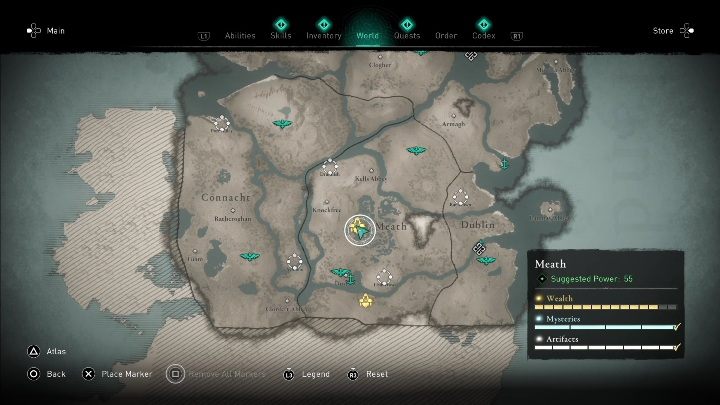 1 - AC Valhalla Wrath of the Druids: Celtic Armor set - where to find it? Map - Secrets and Collectibles - Assassins Creed Valhalla Guide and Walkthrough