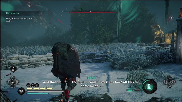 The area in question is full of enemies, but they are not your objective - AC Valhalla Dawn of Ragnarok: The Masters - Walkthrough - Assassins Creed Valhalla Guide and Walkthrough