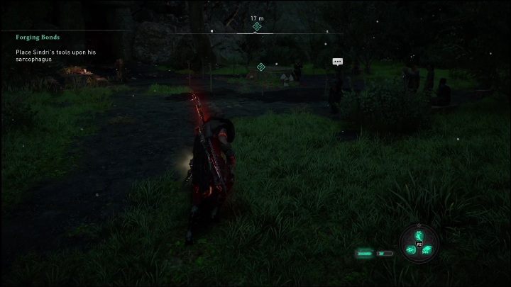 With the collected tools, return to the sarcophagus - AC Valhalla Dawn of Ragnarok: Forging Bonds - Walkthrough - Assassins Creed Valhalla Guide and Walkthrough