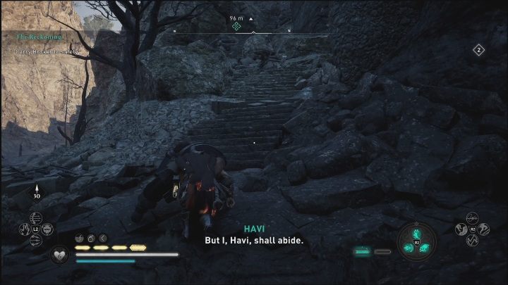 After the conversation, pick up Brokkr and carry him out of the danger zone - AC Valhalla Dawn of Ragnarok: The Reckoning - Walkthrough - Assassins Creed Valhalla Guide and Walkthrough