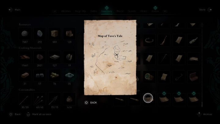 Reward: 1500 leather - AC Valhalla Dawn of Ragnarok: Legendary Hoard Maps - list, locations - Basics - Assassins Creed Valhalla Guide and Walkthrough