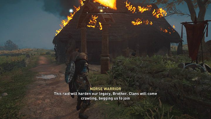 Fortunately, Eivor always has a torch on hand, so use it and set fire to the nearby building - Assassins Creed Valhalla: The Twit Saga, part 1 - Ledecestrescire - Assassins Creed Valhalla Guide and Walkthrough