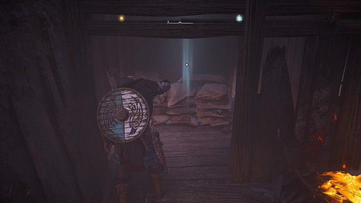 If you don't find the axe in the barrels, the brothers will send you to a small room with bags - Assassins Creed Valhalla: The Twit Saga, part 1 - Ledecestrescire - Assassins Creed Valhalla Guide and Walkthrough