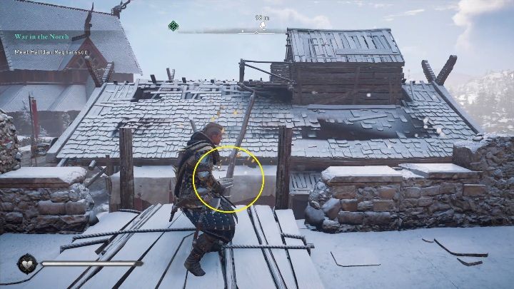 End: The paper will stop on the defensive wall - Assassins Creed Valhalla: Flying Paper - Eurvicscire secrets, locations - Eurvicscire - Assassins Creed Valhalla Guide and Walkthrough