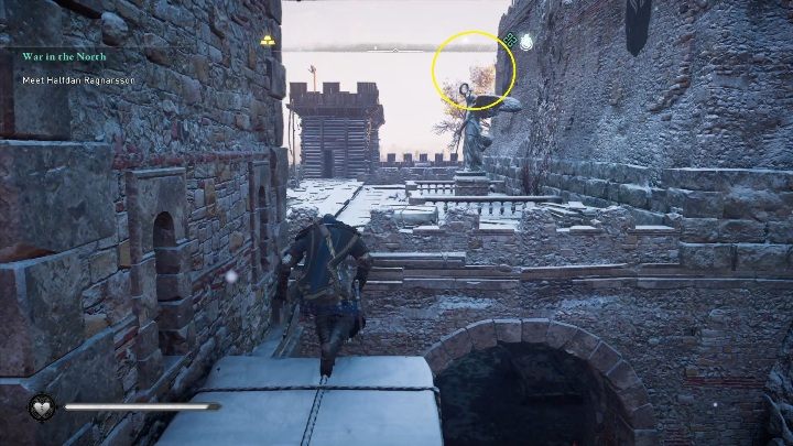 End: The flying paper will stop at the top of the statue - Assassins Creed Valhalla: Flying Paper - Eurvicscire secrets, locations - Eurvicscire - Assassins Creed Valhalla Guide and Walkthrough