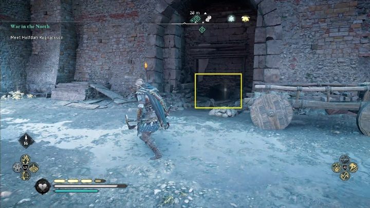 To get to it, you have to slip into the hole that is in the wall surrounding the city - Assassins Creed Valhalla: Roman Artifact - Eurvicscire, secrets, locations - Eurvicscire - Assassins Creed Valhalla Guide and Walkthrough
