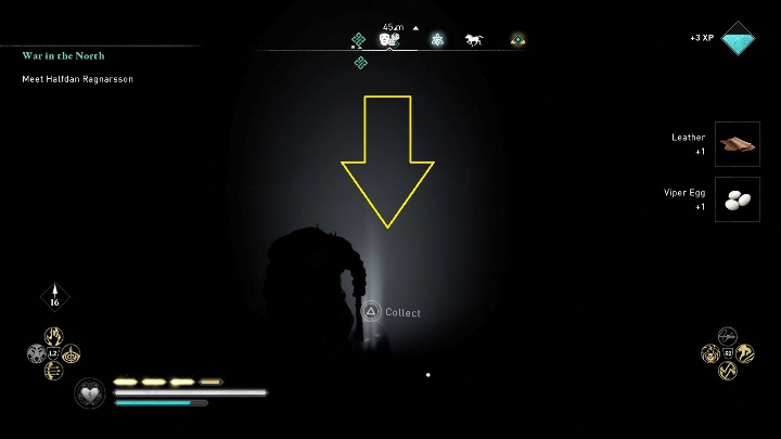 Once inside, you will see a nest of snakes and a mask lying on the floor - Assassins Creed Valhalla: Roman Artifact - Eurvicscire, secrets, locations - Eurvicscire - Assassins Creed Valhalla Guide and Walkthrough