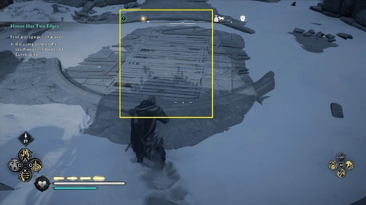 To get to the mask, you have to destroy the boards that block the entrance to the stairs - Assassins Creed Valhalla: Roman Artifact - Eurvicscire, secrets, locations - Eurvicscire - Assassins Creed Valhalla Guide and Walkthrough