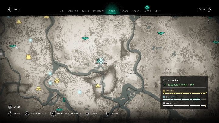 You will find the Blood Swine in the southern part of the region - Assassins Creed Valhalla: Legendary Animal - Eurvicscire, secrets, locations - Eurvicscire - Assassins Creed Valhalla Guide and Walkthrough