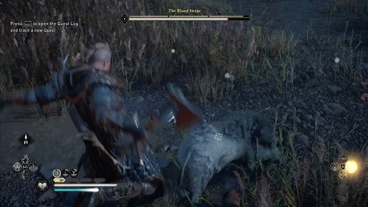 It is a good idea to use Man’s Best Friend ability This way, you will distract the swine and be able to attack him - Assassins Creed Valhalla: Legendary Animal - Eurvicscire, secrets, locations - Eurvicscire - Assassins Creed Valhalla Guide and Walkthrough