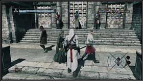 Do not disturb other people, and you won't get their attention. - How do they see you? - Assassins Creed (XBOX360) - Game Guide and Walkthrough