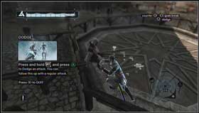 Push A/X in High Profile at the moment of the attack - Fighting Techniques - Assassins Creed (XBOX360) - Game Guide and Walkthrough