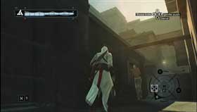 Climb the wall on the left. - Majd Addin of Jerusalem - Memory Block 04 - Assassins Creed (XBOX360) - Game Guide and Walkthrough
