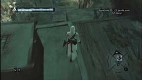 You should see Addin from here. Find a ladder. - Majd Addin of Jerusalem - Memory Block 04 - Assassins Creed (XBOX360) - Game Guide and Walkthrough