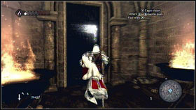 To leave these dungeons, go to the hole [1] and open the gate [2] - Romulus Lairs - p. 2 | Side Quests - Side Quests - Assassins Creed: Brotherhood Game Guide & Walkthrough