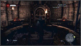 You will get to the room with the bards and a stick [1] - Romulus Lairs - p. 3 | Side Quests - Side Quests - Assassins Creed: Brotherhood Game Guide & Walkthrough