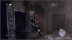 Now you will be able to catch the lamp and jump over the gate [1] - Romulus Lairs - p. 7 | Side Quests - Side Quests - Assassins Creed: Brotherhood Game Guide & Walkthrough