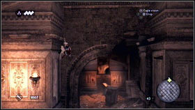 Soon, you will get to the flaming torches [1] - Romulus Lairs - p. 8 | Side Quests - Side Quests - Assassins Creed: Brotherhood Game Guide & Walkthrough