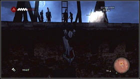 Climb to the top, until you will get to a small window [1] - Leonardos Machines - p. 1 | Side Quests - Side Quests - Assassins Creed: Brotherhood Game Guide & Walkthrough