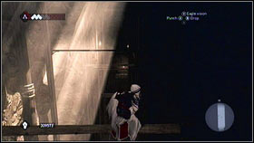 When you will be downstairs, enter the wall located near the gate [1] and use wooden sticks to get to another room [2] - Leonardos Machines - p. 2 | Side Quests - Side Quests - Assassins Creed: Brotherhood Game Guide & Walkthrough