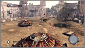 After the battle, destroy the gate [1] and enter the fortress - Leonardos Machines - p. 2 | Side Quests - Side Quests - Assassins Creed: Brotherhood Game Guide & Walkthrough