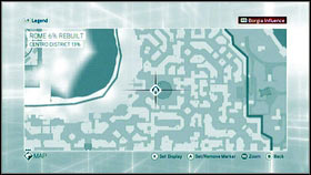 The third feather is on the top of the ruins [1], in the western part if the area [2] - Detailed Description | Feathers - Feathers - Assassins Creed: Brotherhood Game Guide & Walkthrough