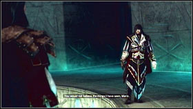 When you will be done, you will be able to see the next cut scene and you will find yourself in the underground chamber [1] - Sequence 1 - Peace at Last - p. 1 | Walkthrough - Walkthrough - Assassins Creed: Brotherhood Game Guide & Walkthrough