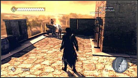 For the next mission, you have to go to the souther part of the fortress walls [1] - Sequence 1 - Peace at Last - p. 1 | Walkthrough - Walkthrough - Assassins Creed: Brotherhood Game Guide & Walkthrough