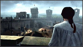 At one moment, a knight in the plate armor will appear [1] - Sequence 1 - Peace at Last - p. 2 | Walkthrough - Walkthrough - Assassins Creed: Brotherhood Game Guide & Walkthrough