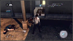 Target them with X and then shoot by releasing this button [1] - Sequence 1 - Peace at Last - p. 2 | Walkthrough - Walkthrough - Assassins Creed: Brotherhood Game Guide & Walkthrough