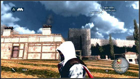 He will ask you to kill Il Carnefice, that can be found in the building located on the hill, east of the gallows [1] - Sequence 2 - A Wilderness of Tiger - p. 3 | Walkthrough - Walkthrough - Assassins Creed: Brotherhood Game Guide & Walkthrough