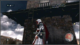 Now you will have to destroy Borgias tower - Sequence 2 - A Wilderness of Tiger - p. 3 | Walkthrough - Walkthrough - Assassins Creed: Brotherhood Game Guide & Walkthrough