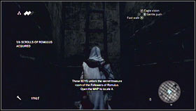Open all chests located here (B) [1] and exit the place using the ladder [2] - Sequence 2 - A Wilderness of Tiger - p. 5 | Walkthrough - Walkthrough - Assassins Creed: Brotherhood Game Guide & Walkthrough