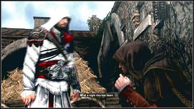 When the Notoriety will be close to zero speak with Volpe [1] [2] - Sequence 3 - The Fighter, The Lover and The Thief - p. 1 | Walkthrough - Walkthrough - Assassins Creed: Brotherhood Game Guide & Walkthrough