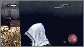 You next victim will be the soldier wandering near the tree [1] - Sequence 4 - Den of Thieves - p. 1 | Walkthrough - Walkthrough - Assassins Creed: Brotherhood Game Guide & Walkthrough