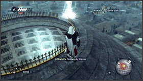Climb on it [1] and go to the top [2] - Sequence 5 - The Banker - p. 1 | Walkthrough - Walkthrough - Assassins Creed: Brotherhood Game Guide & Walkthrough